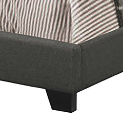 Guyancourt Charcoal Upholstered Eastern King Panel Bed