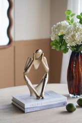 6x4x11" Abstract Aluminum Human Figurine