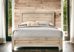 Miquell Natural Finish Queen Bed