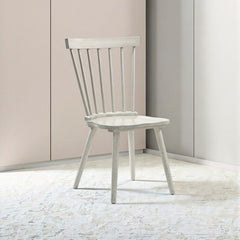 2-Piece Rustic Dining Side Chair Set, Solid Wood Frame, Farmhouse Modern Design, Easy Assembly