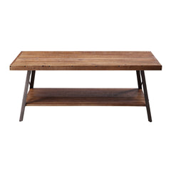 Weathered Oak and Sandy Black Storage Coffee Table