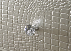 1pc Modern Glam Style Champagne Finish Glam Seven Drawer Dresser Embossed Crocodile Pattern Wooden Bedroom Furniture