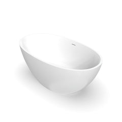 55 inch freestanding solid surface soaking bathtub for bathroom
