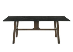 Destin Ceramic & Walnut Finish Dining Table