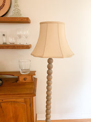 Slant Modified Fancy Octagon Softback Lampshade with Washer Fitter, Antique White