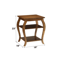 Becci Walnut Finish Accent Table