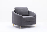 Yuina Gray Linen Chair