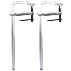 Bar Clamps Set, Drop Forged Steel Bar Clamps, Steel F Clamps for Welding, Woodworking, Metal working, DIY and Crafts,16 inch x 4-3/4 inch Throat,Pack of 2