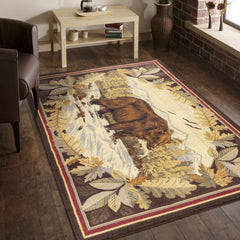 Nature's Nest GC_CBL3008 Multi 2 ft. x 3 ft. Lodge Area Rug