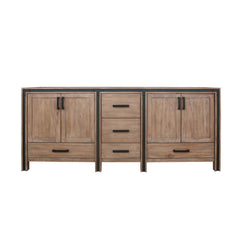 Rustic Barnwood Double Bath Vanity 80 in. W x 22 in. D