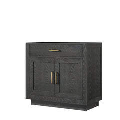 Black Oak Single Bath Vanity 36 in. W x 22 in. D