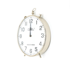 Decorative & Classic Aluminium Silver Table Clock-Desk clock