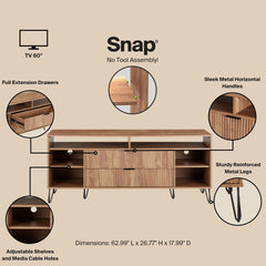 TV Stand in Golden Brown