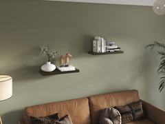 Ecco 31.5" Wide Floating Shelves Set Of 2, Shelves For Wall Decor For Bedroom, Bathroom Storage Shelves, Book Shelves For Living Room