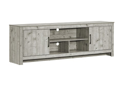 Tv Stand, 72 Inch, Console, Media Entertainment Center, Storage Cabinet, Living Room, Bedroom, Rustic Grey Laminate, Transitional