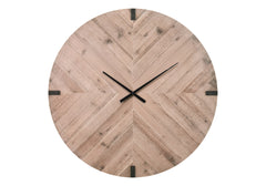 Clocks, 30" Round, Large Oversized, Wall Clock, Brown, Contemporary, Modern