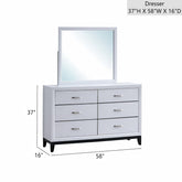 Glasgow G04390-D Dresser(Mirror Not Included) , White