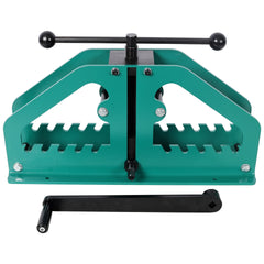 Tube Roller Bender,Manual Pipe Bending Machine,Pipe Rolling Machine, Pipe Bending Tool for Round or Square Tube, Not Include Dies, Green Color