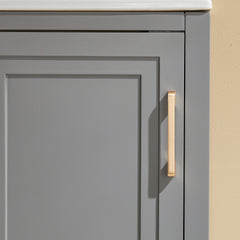 Fully Assembled 18'' Freestanding Single Bathroom Vanity with Top