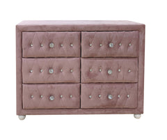 Reggie Pink Fabric Dresser