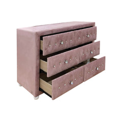 Reggie Pink Fabric Dresser