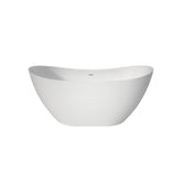 60×29 Inch Upgrade Acrylic Free Standing Bath tubs, Stand Alone White Soaker Tub