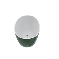 65" Premium Solid Surface Deep Soaking Bathtub