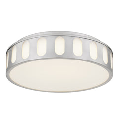 15.15-in Brushed Nickel LED Flush Mount