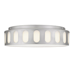 15.15-in Brushed Nickel LED Flush Mount