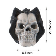 Fire Pit Demon Skull Gas Log for Ventless & Vent Free, Propane, Gel, Ethanol, Electric, Outdoor Fireplace and Fire Pit, Halloween Decor - Patent Pending