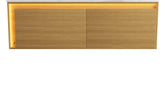 NYAH 48'' Wall-Mounted Cabinet with Two Drawers, NO Countertop and Basin, NO Faucet and Drain, Light Woodgrain Color