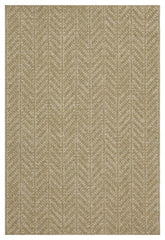 Earth GC_NTL1014 Jute/White 2 ft. 7 in. x 7 ft. 3 in. Indoor/Outdoor Area Rug