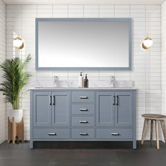 Dark Grey Double Bath Vanity 60 in. W x 22 in. D