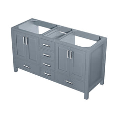 Dark Grey Double Bath Vanity 60 in. W x 22 in. D
