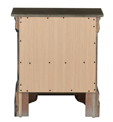 Elegant Gray Traditional Nightstand