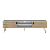Tv Stand A Magness, Living Room, White / Macadamia