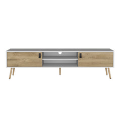 Tv Stand A Magness, Living Room, White / Macadamia