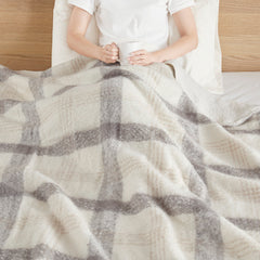 Faux Mohair to Sherpa Throw