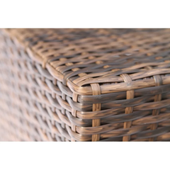 Armless Fully Assembled Patio Chair with Cushions