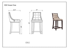Counter Stool in Cream