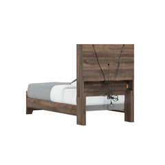 Brown Twin Bookcase Bed