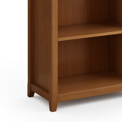 Amherst 30 inch Solid Wood 5 Shelf Bookcase in Light Golden Brown