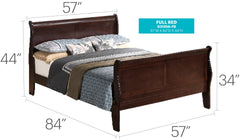 Louis Phillipe G3125A-FB Full Bed , Cappuccino