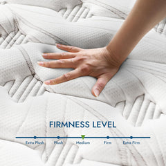 Assembled in USA - 10" Queen Diamond Innerspring Hybrid and Cooling Gel Memory Foam Mattress, Pressure Relief, and Motion Isolation, CertiPUR-US and Oeko TEX Certified
