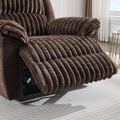 MS P28 Power reclining chair Fabric two tones brown 2ctns