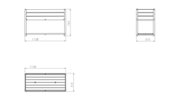New style: Solid Wood & Iron Frame Raised Garden Bed - Reversible & Replaceable Wood Panels, No Paint/Formaldehyde, DIY Planter Box for Vegetables, Fruits, Flowers
