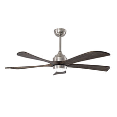 52" 5PCS Solid Wood Blades Ceiling Fan with Lights Remote Control,Quiet DC Motor 3 Blade Ceiling Fans 6 Speed Levels,Reversible Ceiling Fan,for Patio Living Room,Bedroom,Office,Indoor.(Stain nickel )