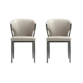 Dining Chair - Set of 2 in Light Gray