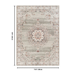 Oxford GC_NBL2013 Green 7 ft. 10 in. x 10 ft. 6 in. Area Rug