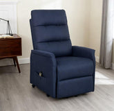 Fabric Recliner Sofa with Remote Control,Power Lift Chair, Side Pockets